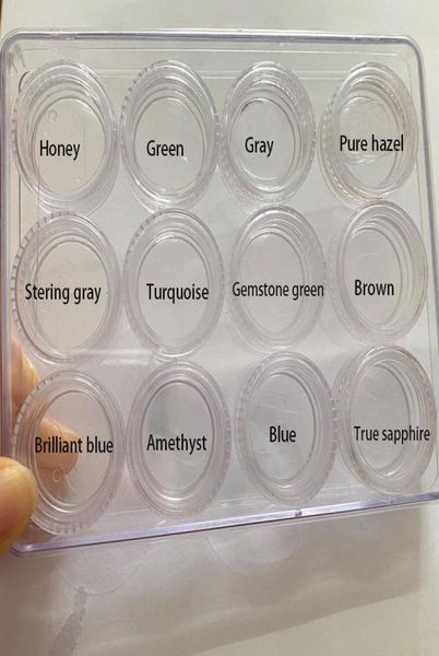 

contacts casecontact lens cases storage setcandisplay 12 color contacts4549551