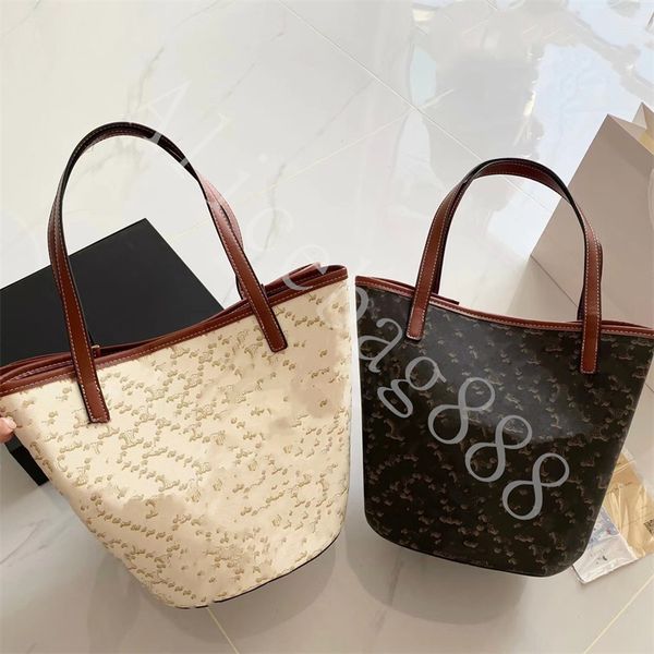 

designer totes for girl shopping bags big capacity 40cm pu leather double straps handbag black and white color cell brand hasp designer shou