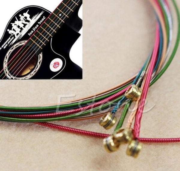 

6pcs rainbow colorful color strings for acoustic guitar ukulele instrument 3069671