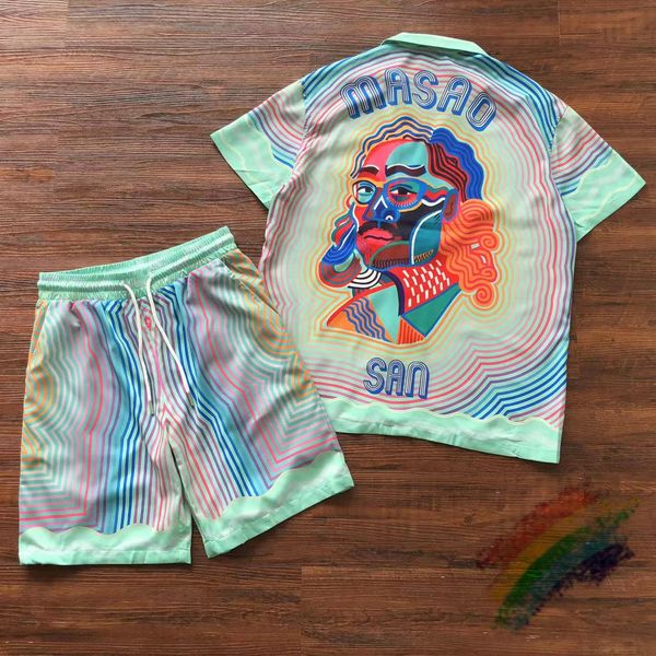 

mens casual shirts casablanca graffiti pattern shirt quality short sleeve 230718, White;black