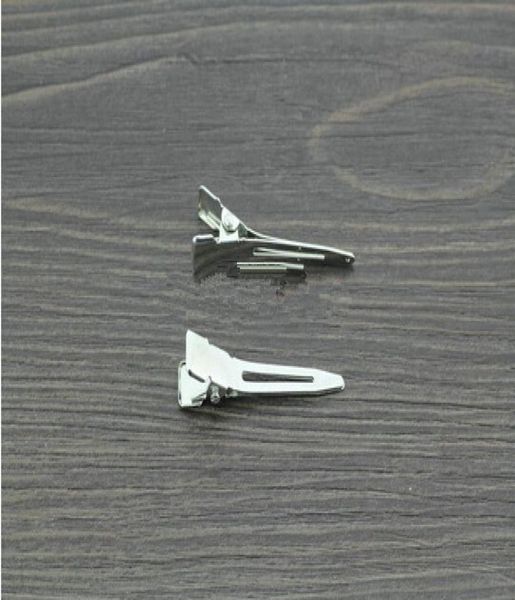 

15 300pcs 45mm single prong alligator clips with no teeth boutique hair clips hairpins for diy hair bow accessory5933557, Slivery;white
