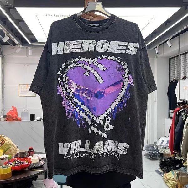 

men's t shirts creative love print retro shirt 230719, White;black