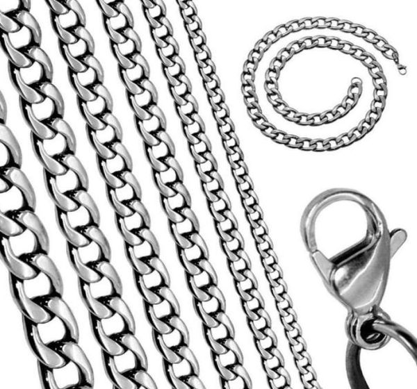 

factory direct 10pcs lot whole on stainless steel silver huge 87mm falt nk curb chain link necklace 1832 inch6262495