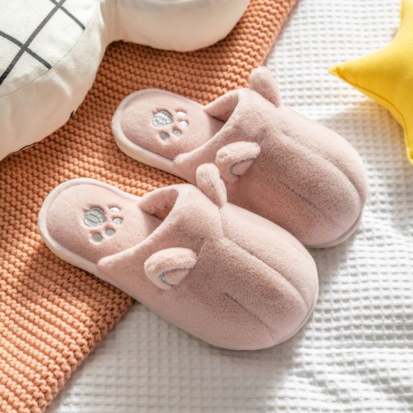 

luxury classic slipper men women cat claws fluffy furry slipper mens womens for indoor wear in sports pink yellow grey brown rice white sand, Black