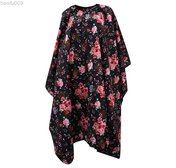 

1pc rose pattern printing haircut cape barber cloak for home l2208057356406