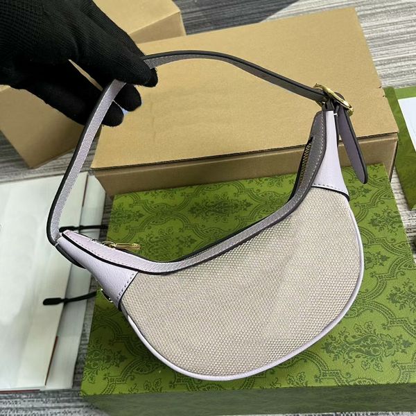 

quality designer bags ophidia shoulder bags canvas letter embroidery purse leather trim luxury baguette bags gold hardware zipper fashion ha