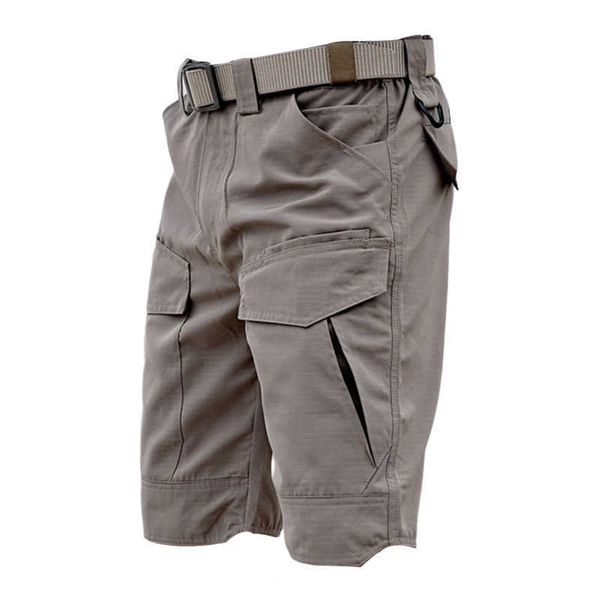 

men's shorts man shorts summer waterproof tactical cargo shorts quick dry men trousers multi-pocket breathable overalls outdoor beach s, White;black
