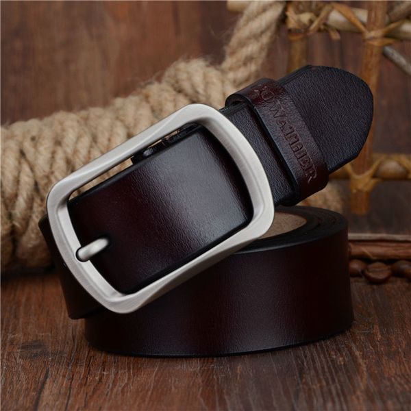 

neck ties cowather fashion cow genuine leather men vintage style male belts for pin buckle 100 150cm waist size 30 52 230718, Blue;purple