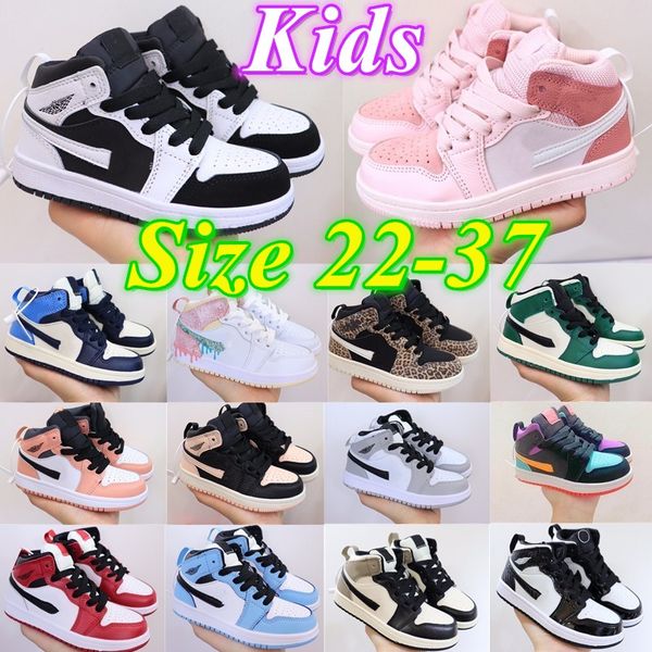 

toddlers jumpman 1 1s shoes kids shoes boys basketball shoe children black high sneaker chicago designer blue trainers baby kid youth infant