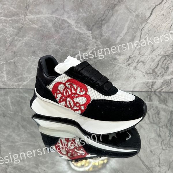 

2023 new designer men causal shoes fashion woman leather lace up platform sole sneakers white black mens womens sneaker xsd221108