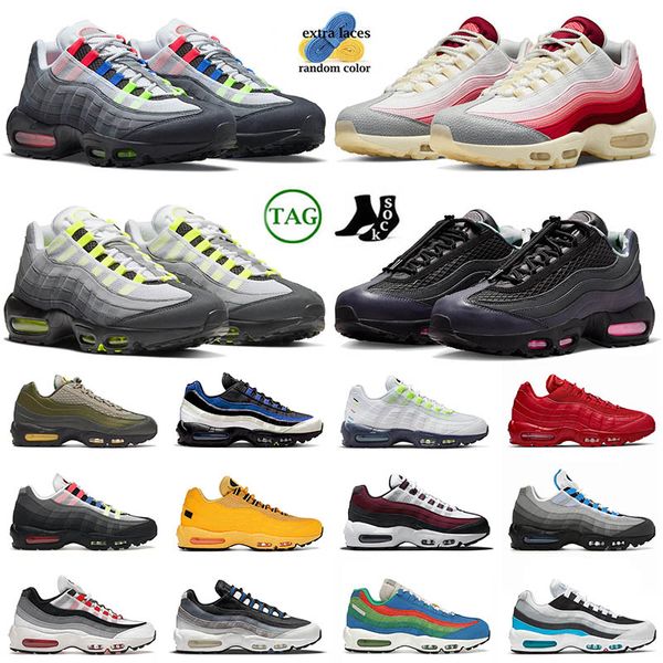 

95s 95 running shoes anatomy greedy neon pink beam big size 12 easter crystal blue matte olive bordeaux og95 mens women trainers sneakers 36