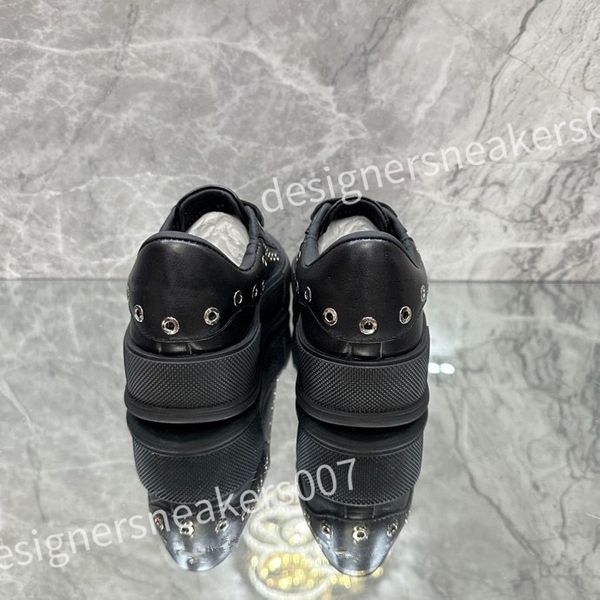 

new luxurys designer men causal shoe fashion woman leather lace up platform sole sneakers white black mens womens sneaker xsd221111