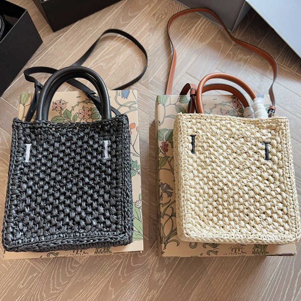 

lafite mini tote beach bags designer crossbody bag women's weave shoulder bags capacity leather chain phone handbags 230715