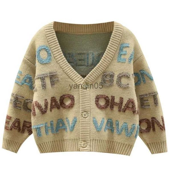 

pullover 2023 autumn winter boys letter printed sweaters clothes male child shirt kids cardigan children's coats children cute outerwea, Blue