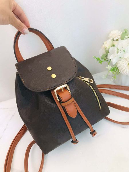 

designers women shoulder bags messenger backpack 2023 new printed girls mini schoolbag drawstring flip small backpack #8033