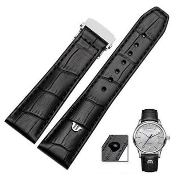 

watch bands genuine leather watchband for maurice lacroix watches strap black brown 20mm 22mm with folding buckle bracelet3174772