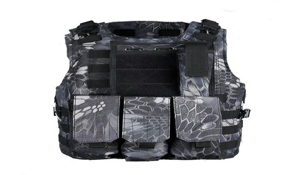 

tactical outdoor riding cycling molle plate carrier vest clothing vest3198445, Black;green