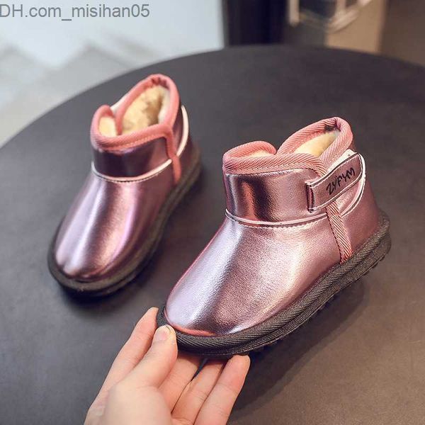 

boots autumn winter children' snow warm boots boys girls casual flat shoes boots plus velvet shoes for kids 201113 z230719, Black;grey