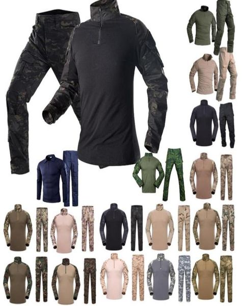 

shooting shirt battle dress uniform tactical bdu set army combat clothing camouflage us outdoor woodland hunting uniform no050072042861, Black;green