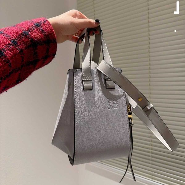 

bags pattern strap loewbag women litchi designer cow classic leather hammock hand shoulder bag multi purpose wrap mesh style 2023 23cm n3ft