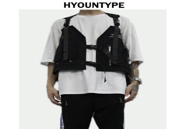 

2021 fashion hip hop sleeveless vests men cargo waistcoat with pockets jacket new streetwear tactical vest sweatshirts9462869, Black;white