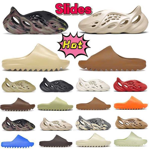 

designer slides slippers mens foam runner sandals desert sand men slide west slippers bone ochre onyx mist soot shoes runners mens slipper w, Black