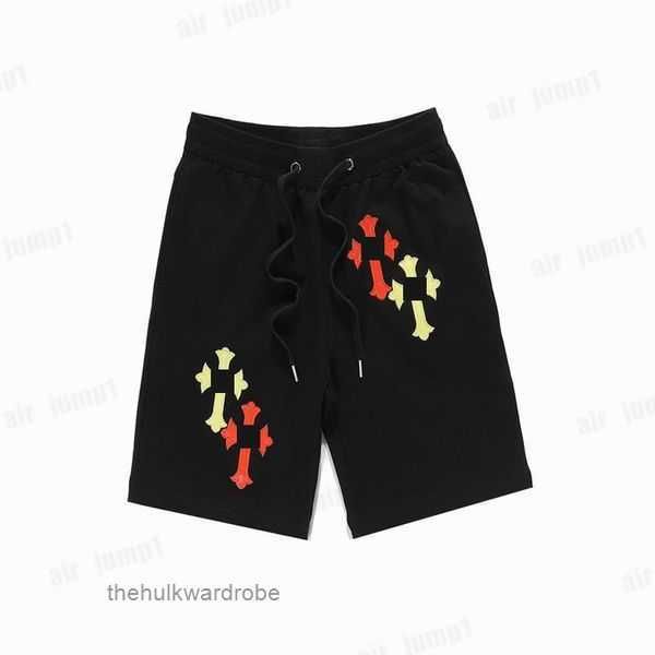 

designers mens shorts man woman chrome summer heart sanskrit cross pattern casual pants printing running sports short chromees hearts 4 bw78, White;black