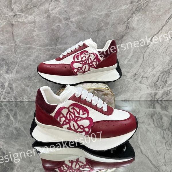 

luxury designer men causal shoes fashion woman leather lace up platform sole sneakers white black mens womens sneaker xsd221108