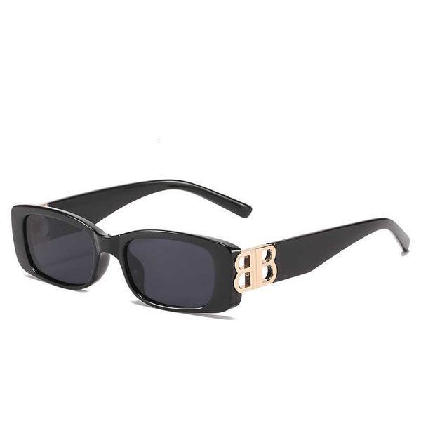

Fashion top BB sunglasses letter b New B Family Small Frame Sunglasses Street Shoot Square Sunscreen with logo box