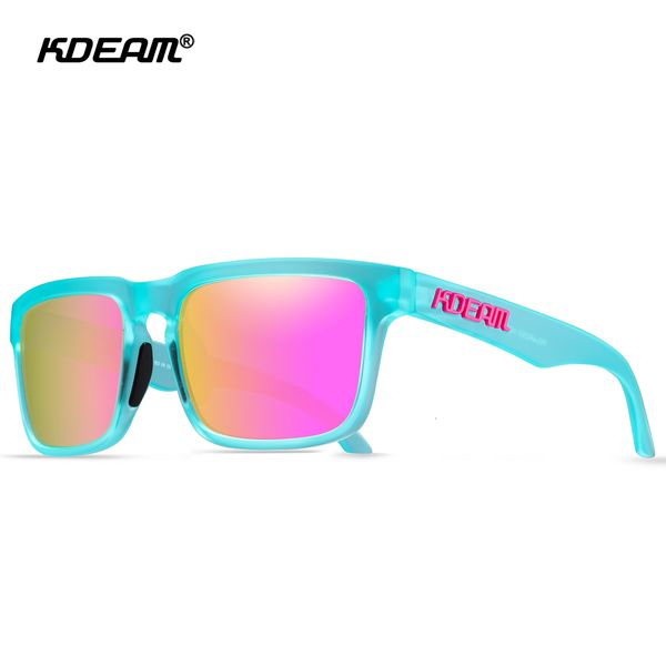 

sunglasses kdeam 2023 fashion design 3d polarized men women driving party cycling sports eyewear uv400 hd shades ce 230718, White;black