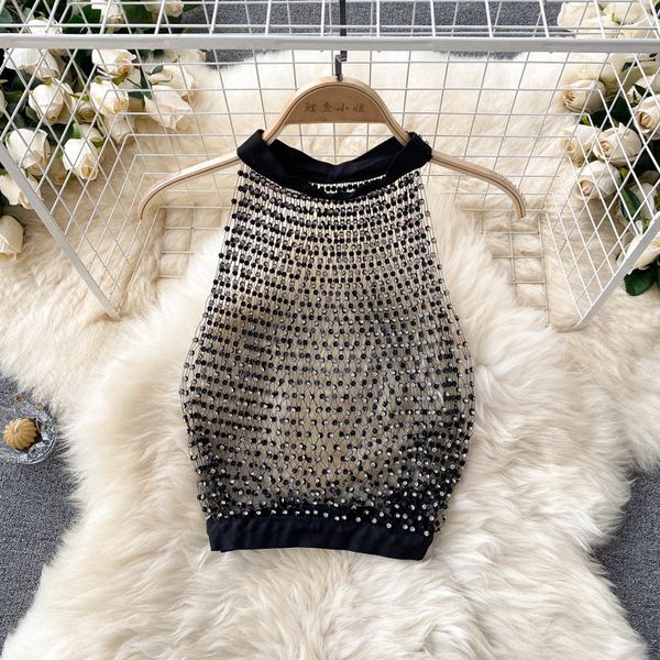 

camisoles tanks tank women tube strapless camisole off shoulder camis for woman hollow halter omighty crop 230719, Black;white