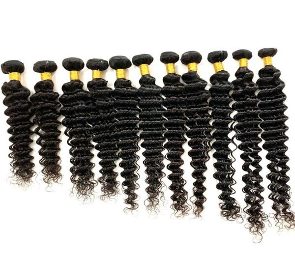 

unprocessed virgin human hair bundles weaves straight body wave deep brazilian indian peruvian weft extensions9789102, Black