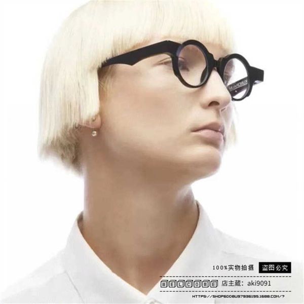 

designer kuboraum sunglasses german fashion brand personalized round frame plate mask k32ins same kuboraum with logo box, White;black