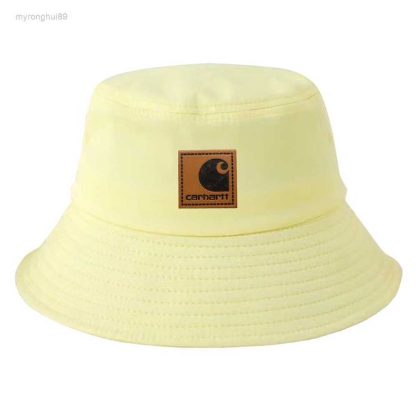 

solid bucket hat, work clothes, casual basin female summer fashion brand, leather label, outdoor outing, lovers, sun 928x 928x, Blue;gray