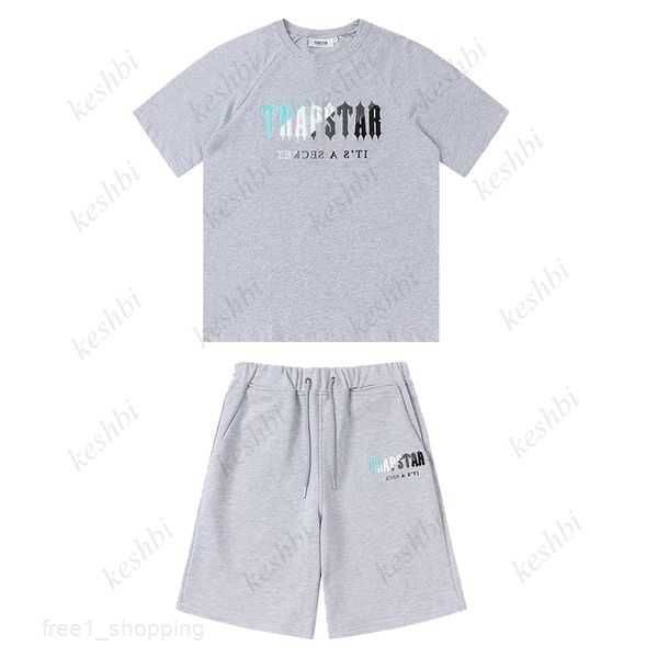 

trapstar mens t shirt pants 2 piece sets designer rainbow towel embroidery decoding tshirts men's black white round neck t-shirt 6 wppb, White;black