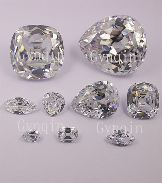 

by dhl white cz cullinan diamond collection 9pcs per set loose cubic zirconia gem stones5269976, Black