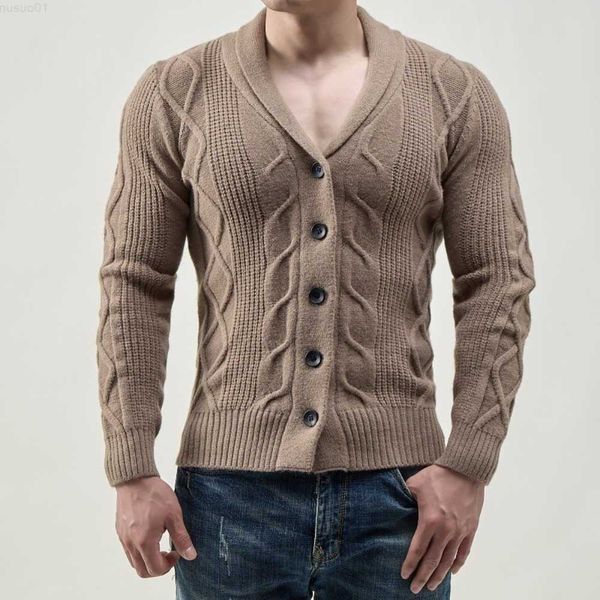 

men's sweaters new men's slim fit cardigan single breasted lapel fashion casual sweater knitwear l230719, White;black
