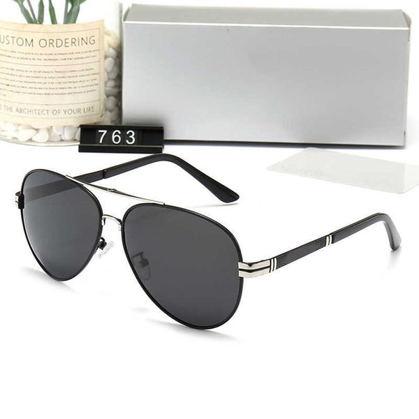

fashion mercedes-benz sunglasses new men's polarized sunglasses trend casual driving tour 763 with logo box, White;black