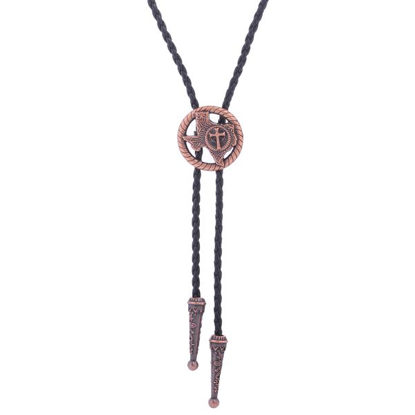 

bolo ties new retro texas map cross bolo tie hkd230719, Red