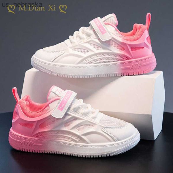 

children' casual shoes 2023 summer girls shoes kids sneakers boys tennis shoes new fashion pink white sport shoes l230518, Black;grey