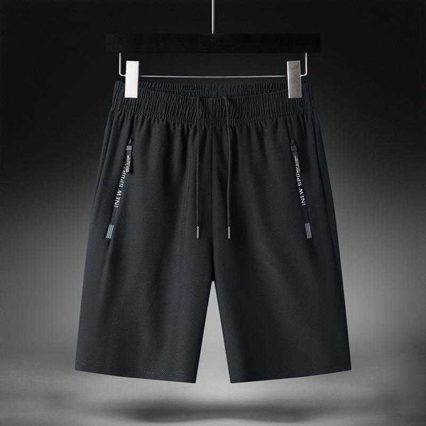 

men's shorts ice silk pants men's shorts summer thin quarter pants loose size quick drying pants available in black and grey, White;black