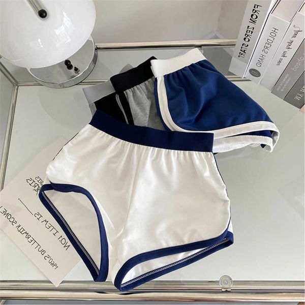 

women's shorts summer sports shorts women casual high waist teens trouser all-match slim patchwork y2k clothes comfortable breathable s, White;black