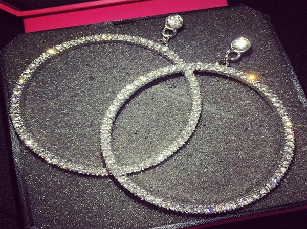 

fashion earrings rhinestone clip on earrings round circle non pierced ears for women party bridal earring 157039039 ec1x9071198, Silver