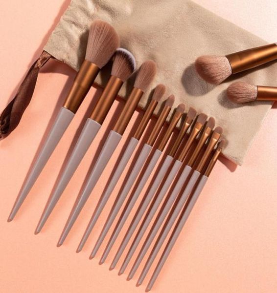 

eye shadow 13pcs set professional makeup brush for cosmetics female makeup tools with bag beauty powder foundation eyeshadow bru5886885