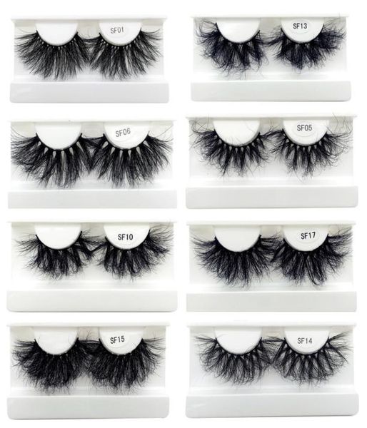 

whole 25mm super fluffy glam 5d false mink eyelashes full strip lashes faux cils vendor 100 handmade custom boxes packin1793854