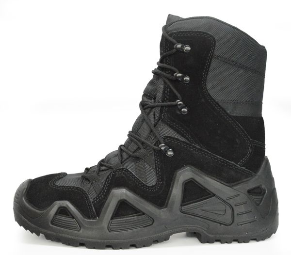 

black suede high men's boots and outdoor sports shoes