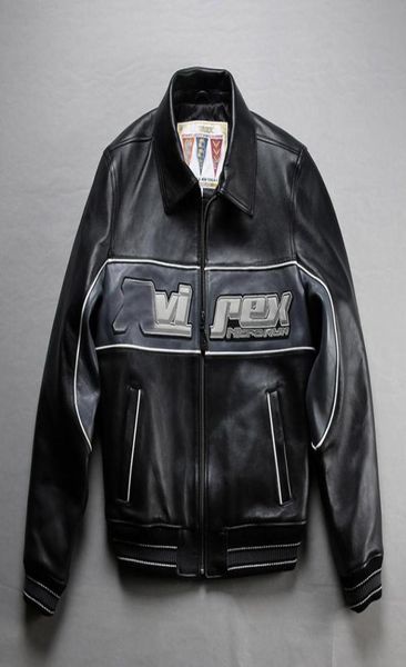 

black men039s baseball leather bomber jackets avirex air force flight suit thick embroidery eagle1732312, Black;brown