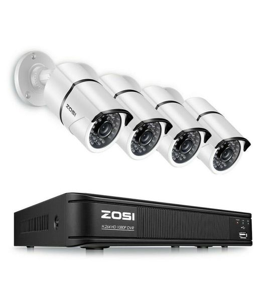 

zosi 720p hdtvi home surveillance camera system4pcs indooroutdoor weatherproo2882282