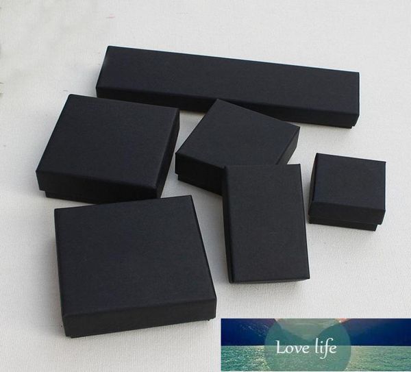 

jewelry gift and retail boxes black kraft packing bracelet necklace ring ear nail box christmas new year gift customize 10 s8420672, Black;white
