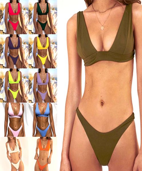 

solid color swimsuits bikini ladies split swimsuit bikinis multicolor8612672